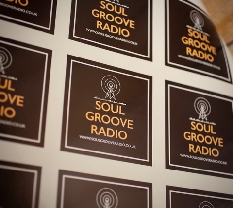 Vinyl Sticker with Soul Groove Logo